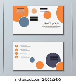 Modern abstract geometric style business visiting card, label, sticker, badge vector design template