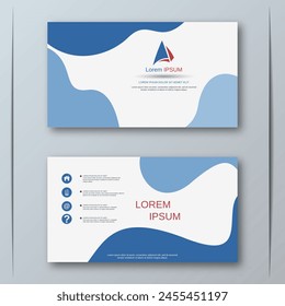 Modern abstract geometric style business visiting card, label, sticker, badge vector design template