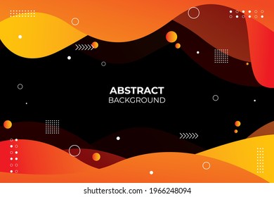 modern abstract geometric trendy gradient background. orange and yellow fluid abstract banner background.
