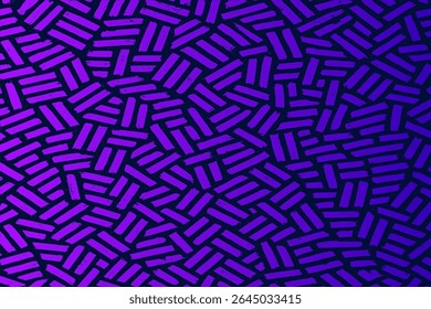 Modern abstract geometric vector background featuring a vibrant fusion of purple and blue rectangles in an overlapping grid pattern