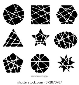 Modern Abstract Geometric Vector Design can be used for wallpaper, cover fills, web page background, surface textures. Vector linen texture.
