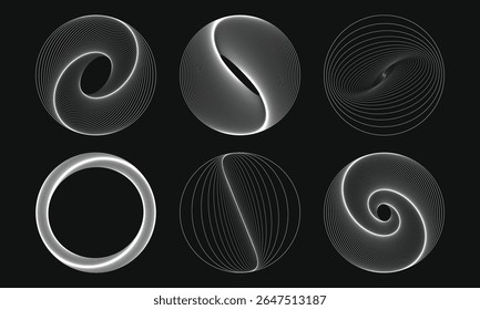 Modern abstract geometric vector designs. Perfect for technology and backgrounds.