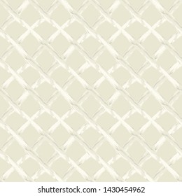 MODERN ABSTRACT GEOMETRIC VECTOR SEAMLESS PATTERN. BACKGROUND WALLPAPER ILLUSTRATION WITH CRISS-CROSSED LATTICES DRAWN IN STYLIZED WATERCOLOUR TECHNIQUE.