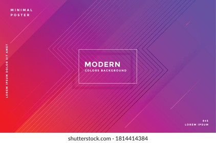 modern abstract geometric vibrant lines banner design