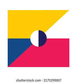 Modern Abstract geometric z Uppercase alphabetical font flat design. Z letter