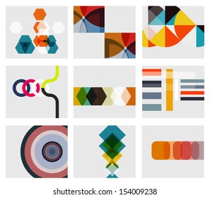 Modern abstract geometrical background templates