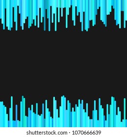 Modern abstract geometrical background from vertical stripe pattern in light blue tones - vector graphic design