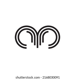 Modern Abstract Geometrical Ram Or Goat Logo Design