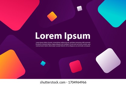 Modern abstract with geometrical squares elements.