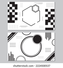 modern abstract geometry background. Simple black and white background
