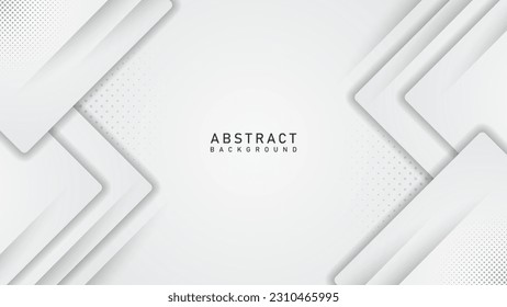 modern abstract geometry luxury white background with halftone and square shape design vector illustration EPS10