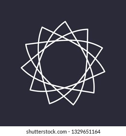 Modern abstract geometry outline
