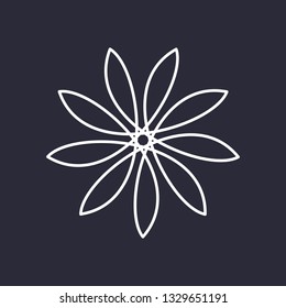 Modern abstract geometry outline