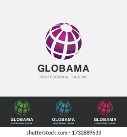 Modern abstract global logo, banners, layouts, corporate brochures, templates and internet web sites. Vector eps10 illustration