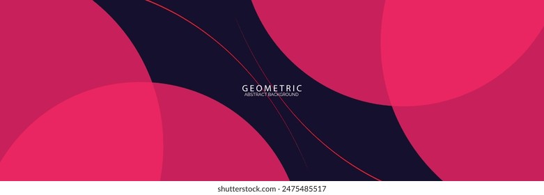 Modern abstract glowing circle shape on dark background. Modern gradient geometric shape graphic element. Minimal geometric design.