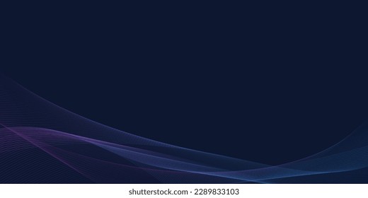 Modern abstract glowing wave background. Dynamic flowing wave lines design element. Futuristic technology and sound wave pattern. Vector EPS 10.