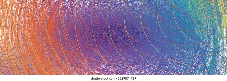 Modern abstract glowing wave background, Dynamic flowing wave line design elements, irregular thread lines.