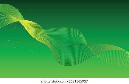 Modern abstract glowing wave background. Dynamic flowing wave lines design element. Futuristic technology and sound wave pattern.