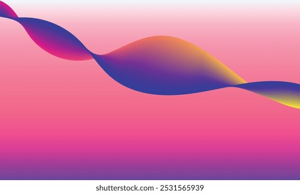 Modern abstract glowing wave background. Dynamic flowing wave lines design element. Futuristic technology and sound wave pattern.