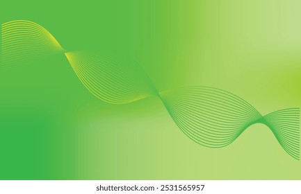 Fondo de onda brillante abstracto moderno. Elemento de diseño de líneas de onda fluidas dinámicas. Tecnología futurista y patrón de ondas de sonido.
