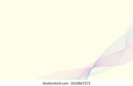 Modern abstract glowing wave lines on white background. Dynamic flowing wave design element. Futuristic technology and sound wave pattern. Abstract Modern Line, Wave Designed On white Background.