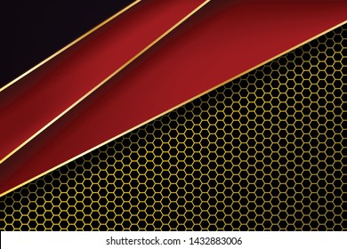 Modern abstract gold background design vector.
