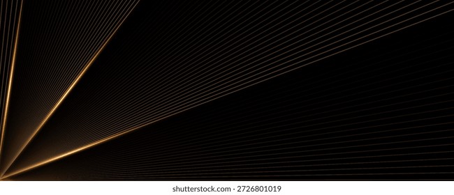 Moderne abstrakte Goldlinien auf braunem und schwarzem Hintergrund
