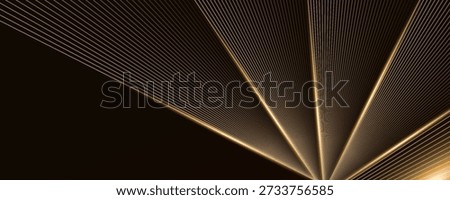 Modern Abstract Gold Lines on Brown and Black Background