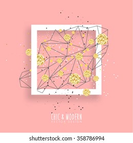 Modern Abstract Gold Vector Design