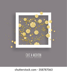 Modern Abstract Gold Vector Design
