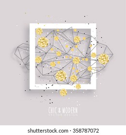 Modern Abstract Gold Vector Design