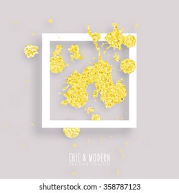 Modern Abstract Gold Vector Design