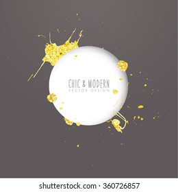 Modern Abstract Gold Vector Design