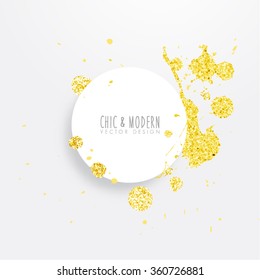 Modern Abstract Gold Vector Design