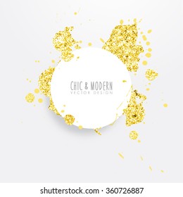 Modern Abstract Gold Vector Design
