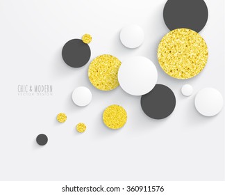 Modern Abstract Gold Vector Design