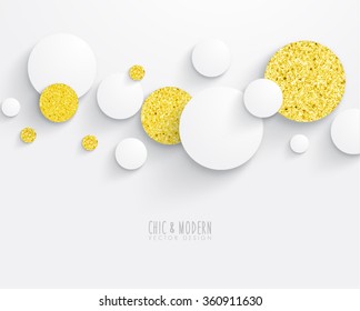 Modern Abstract Gold Vector Design