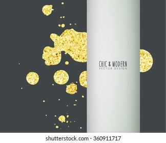 Modern Abstract Gold Vector Design