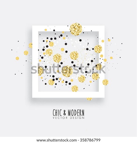 Modern Abstract Gold Vector Design