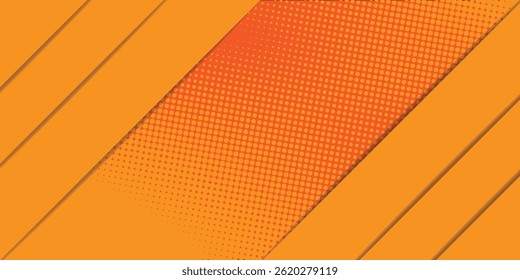 modern abstract gradient background. dots halftone orange color pattern gradient texture.