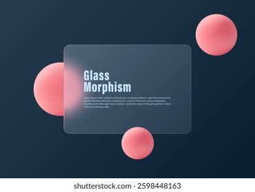 Modern abstract gradient background with glass effect. Perfect for banners, 3D posters, minimalistic neon covers, blurred glass flyers and UI aesthetics. Background for modern websites.