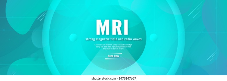 Modern abstract gradient background in liquid and fluid style. Trend creation of the world. Vector illustration template design for MRI cover page.