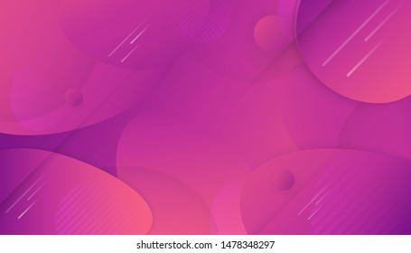 Modern abstract gradient background in liquid and fluid style. Trend design of the world. Vector illustration template for web banner, business presentation.
