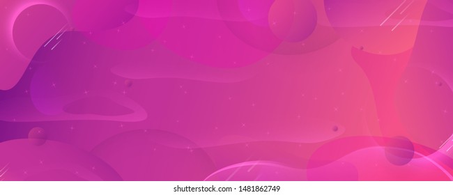 Modern abstract gradient background in liquid and fluid style. Trend design of the world. Vector illustration template for web banner, business presentation.