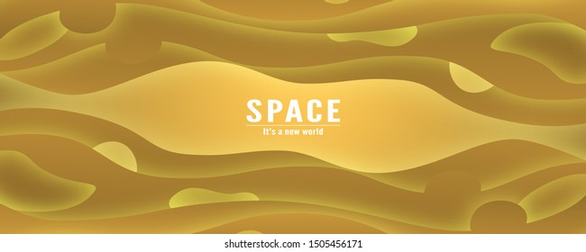 Modern abstract gradient background in liquid and fluid style. Trend creation of the world. 3D illustration template design in concept of space in the galaxy of the universe.