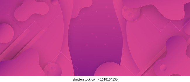 Modern abstract gradient background in liquid and fluid style. Trend creation of the world. 3D illustration template design in concept of space in the galaxy of the universe.