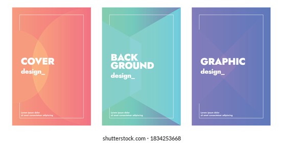 Modern Abstract Gradient Background of Minimal Shape for Cover, Banner, Poster, and other. Vector Illustration.