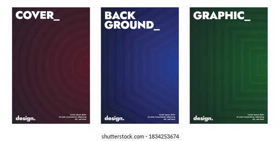Fondo de gradiente abstracto moderno de patrón geométrico mínimo para el futuro para cubierta, pancarta, afiche y otros. Ilustración vectorial.