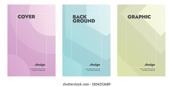 Modern Abstract Gradient Background of Minimal Shape for Cover, Banner, Poster, and other. Vector Illustration.
