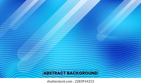 Modern Abstract Gradient Background With Oblique Thick Stripes and Wavy Lines.